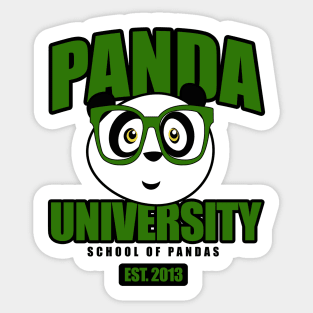 Panda University - Green Sticker